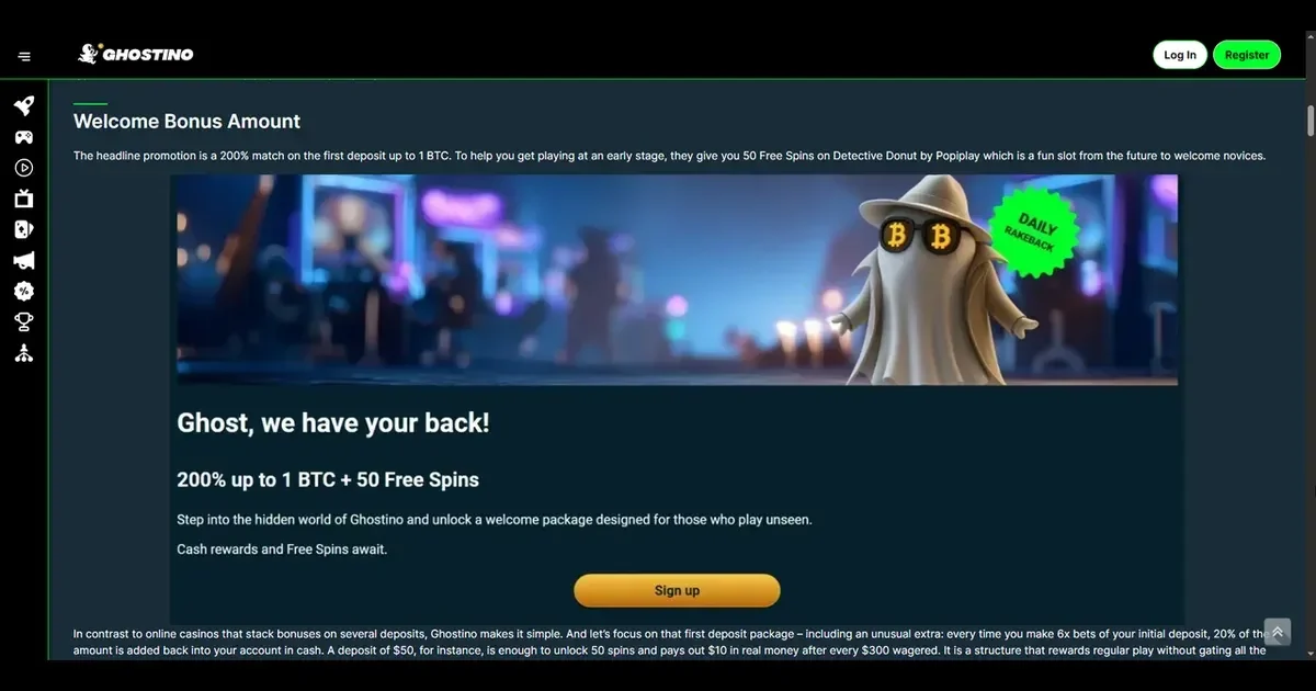 Welcome bonus